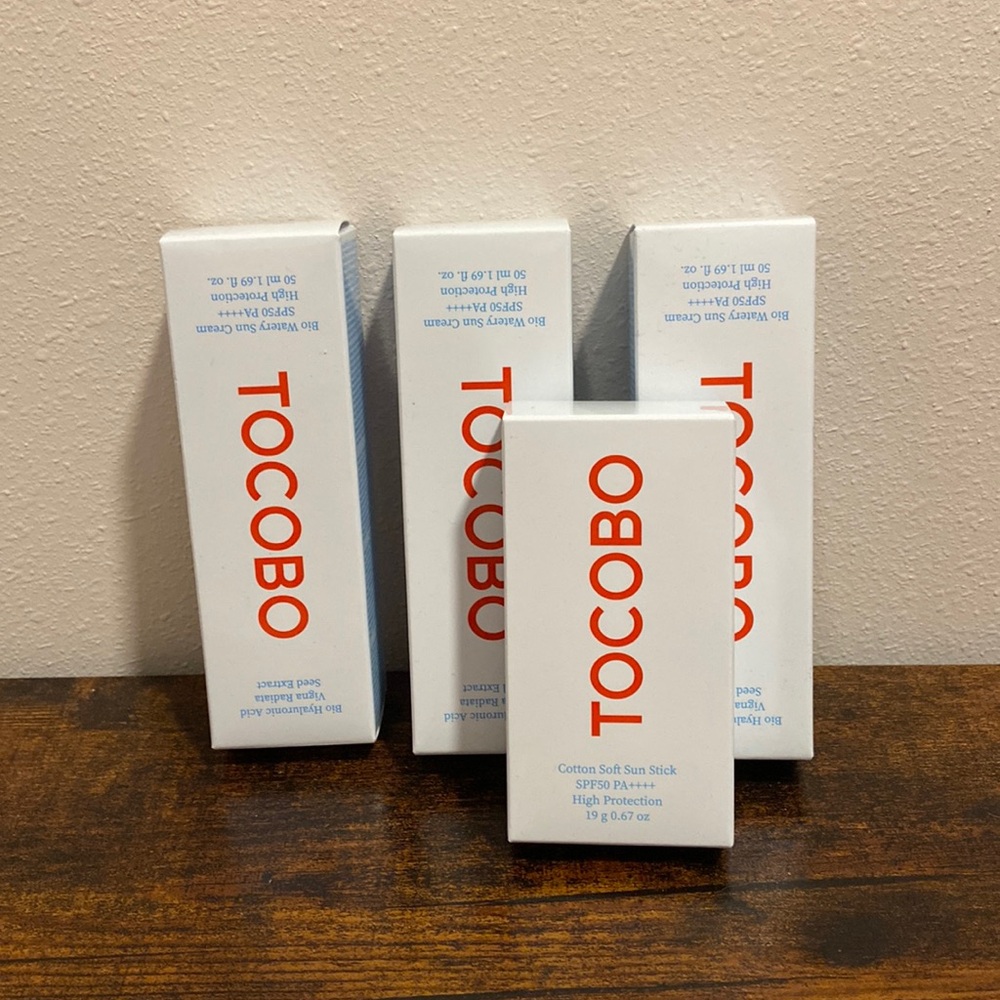 Tocobo Korean Sunscreen Watery Sun Cream and Cotton Soft Sun Stick